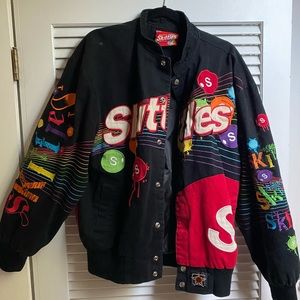 skittles nascar racing jacket- excellent condition!